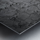 Deserted Elegance: Unearthing Natural Patterns in the Badlands Metal print