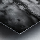 Silhouette of Time: Newmans Castle in Moody Monochrome Infrared Metal print