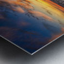 Sailing into Octobers Glow: A Maritime Adventure on the Waves Metal print