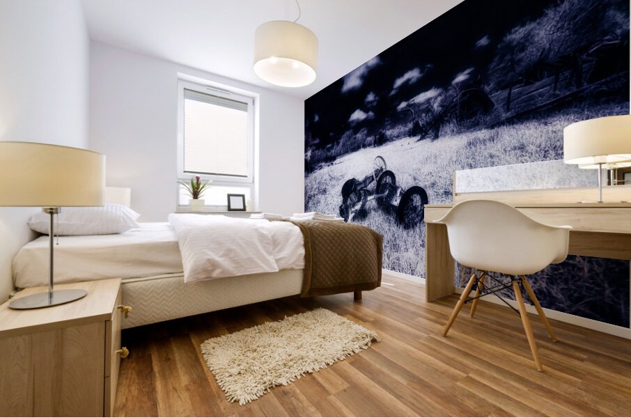 Rustic Relic - Blue Trike Mural print