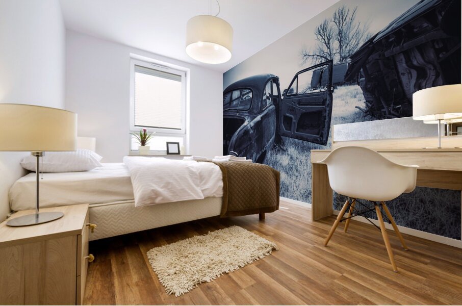 Rustic Relic - Rusted Open Door Mural print