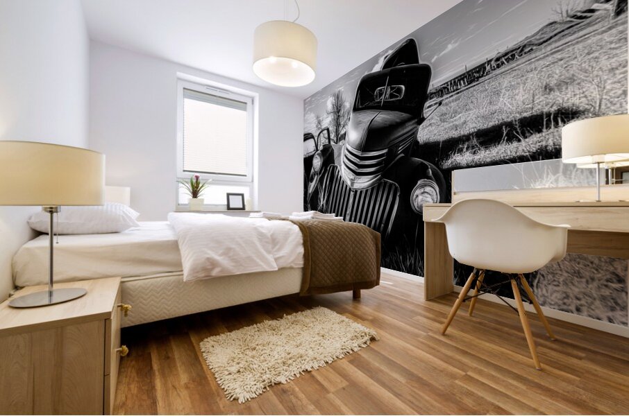 Rustic Relic   Chevy Days Mural print