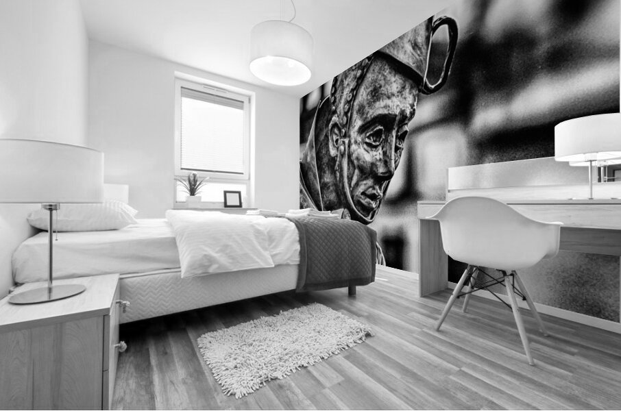 Contemplation in Bronze Mural print