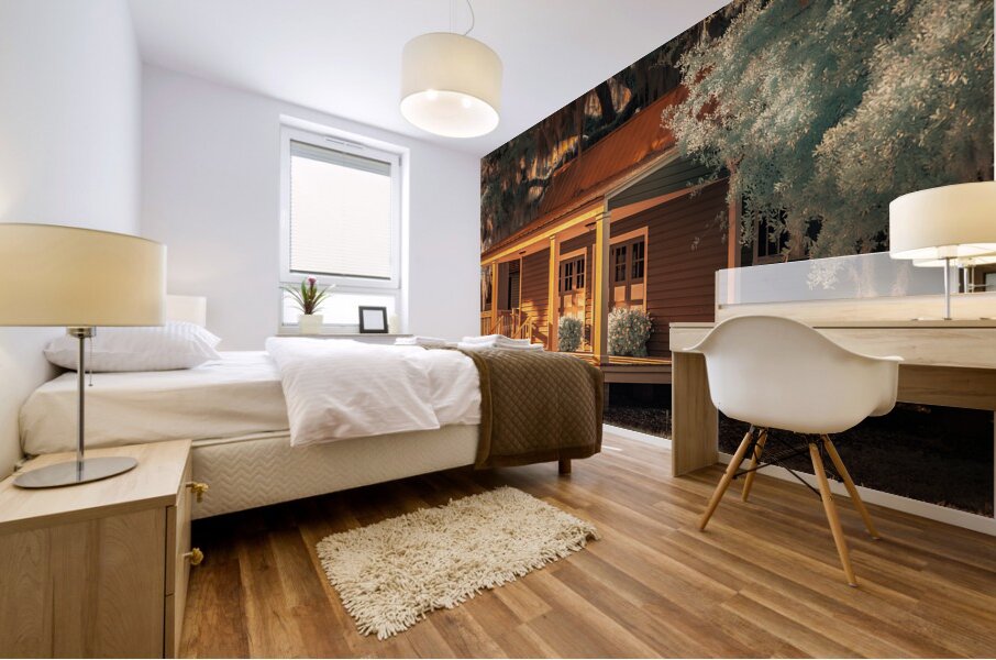 Cabin Glow Mural print