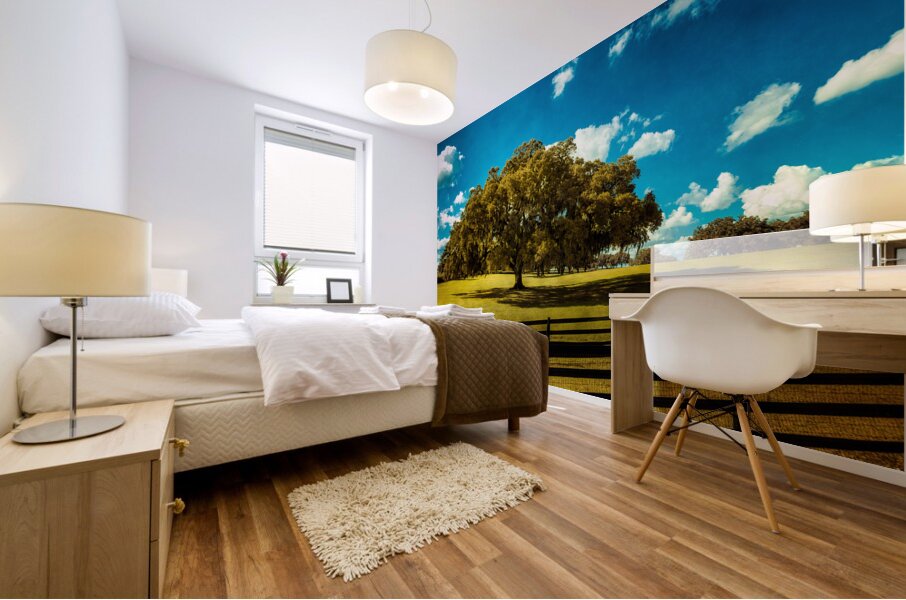 Majestic Oak: Exploring Ocalas Enchanting Back Roads Mural print