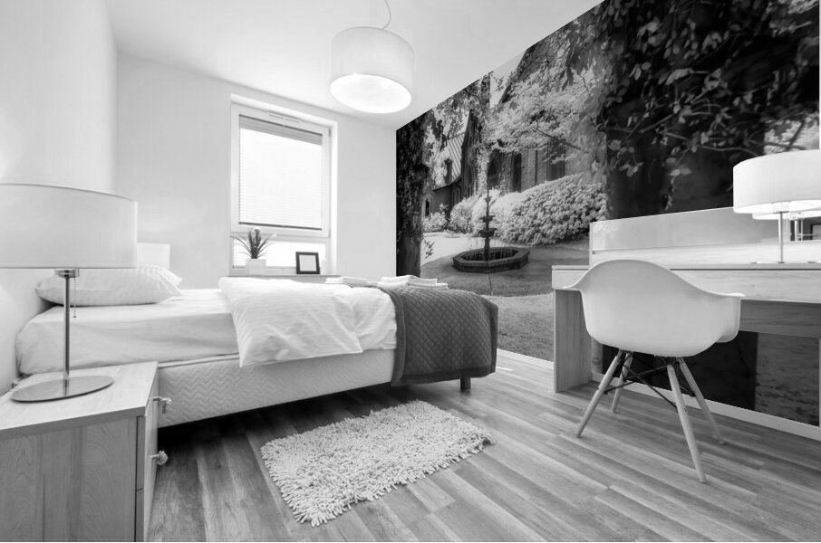 Old World Courtyard Mural print