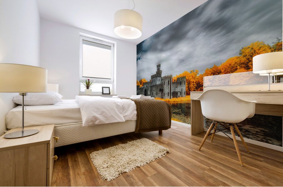 Enchanting Echoes Across the Water Mural print