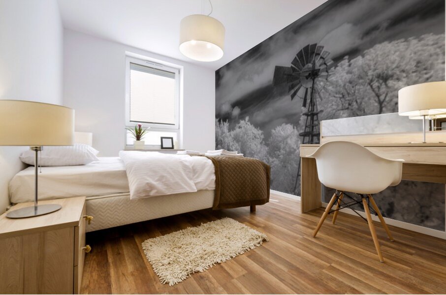 Solitude in Timber and Whee Mural print