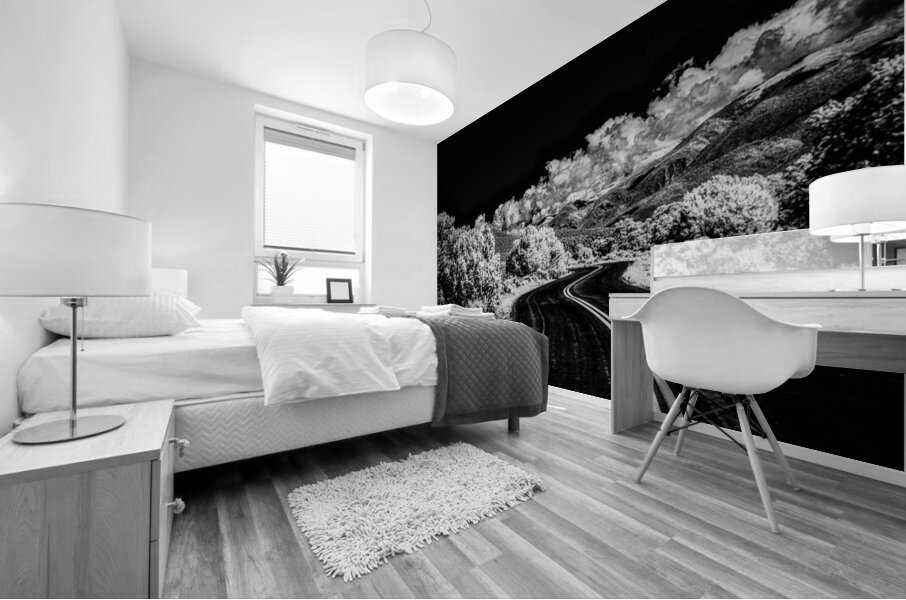 Symphony of Road and Foliage Mural print