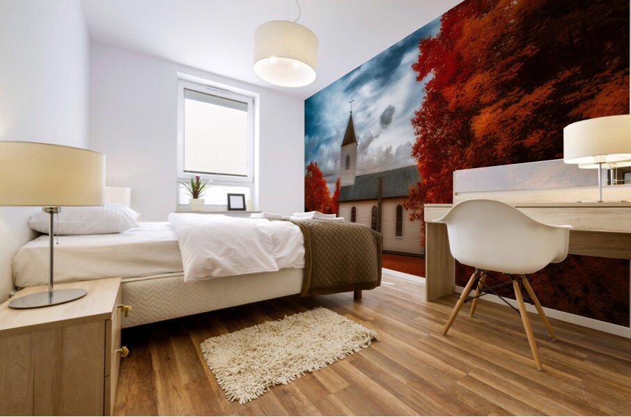 Sacred Copper: A Churchs Dream Mural print