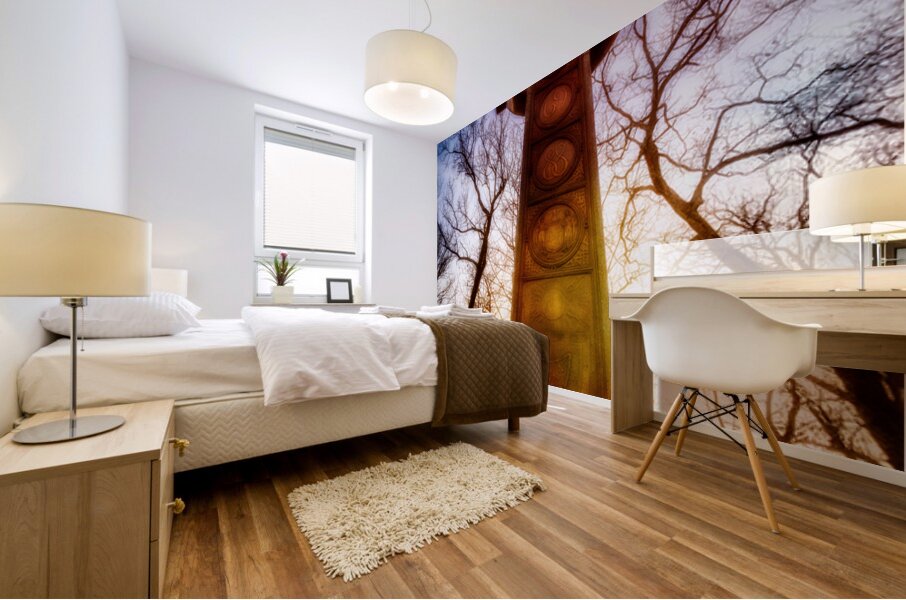 Majestic Celtic Cross: A Symbol of Serenity and Tradition Mural print