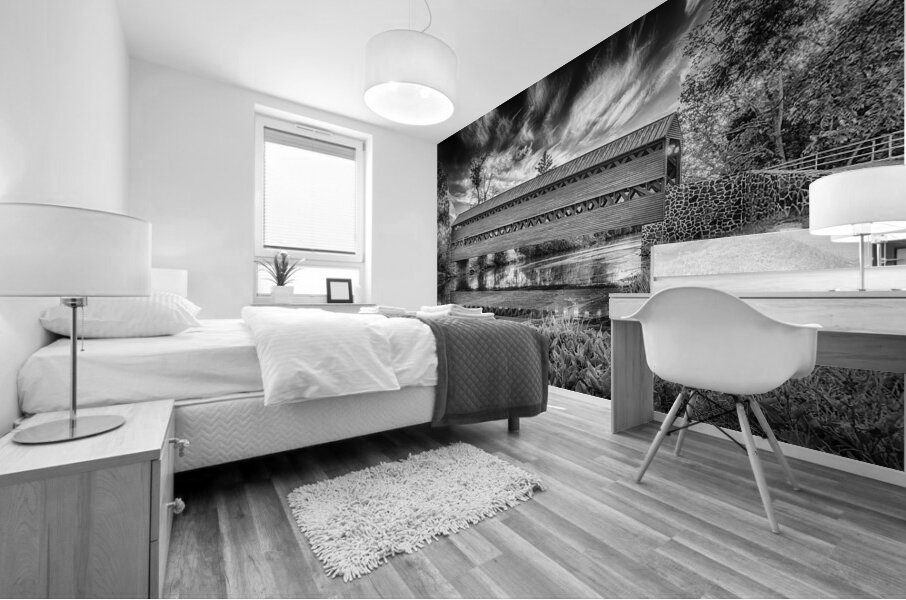 Timeless Bridge Reflections Mural print