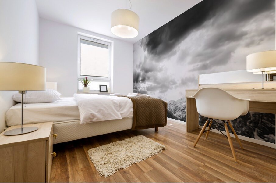 Stormy Mountain Dialogue Mural print