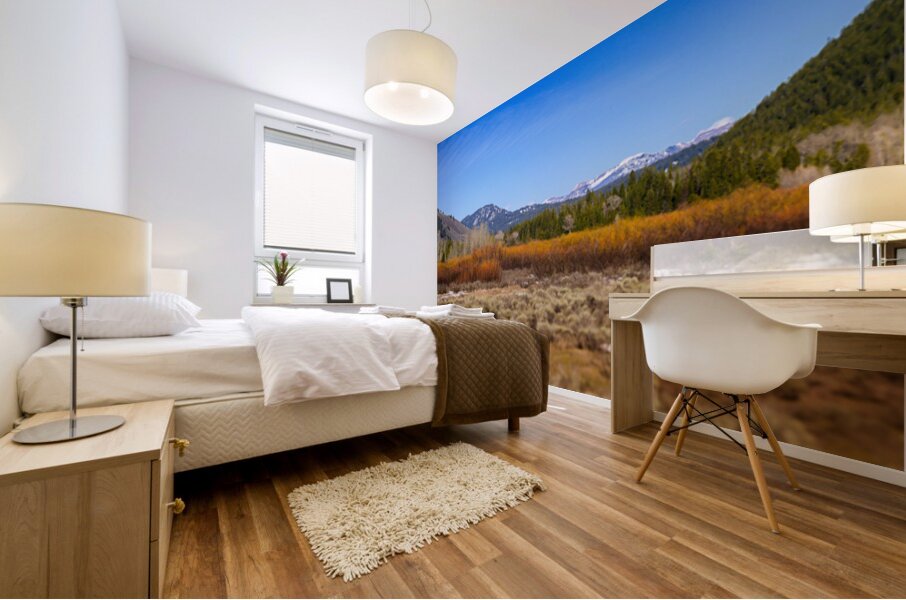 Layers of Winter Promise Mural print