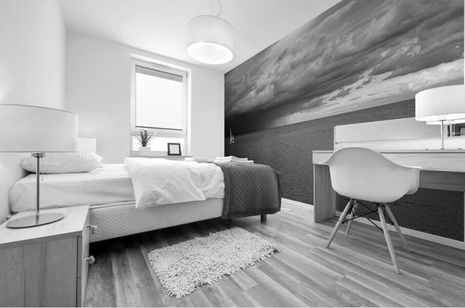 Sailing Beyond the Storms Embrace Mural print