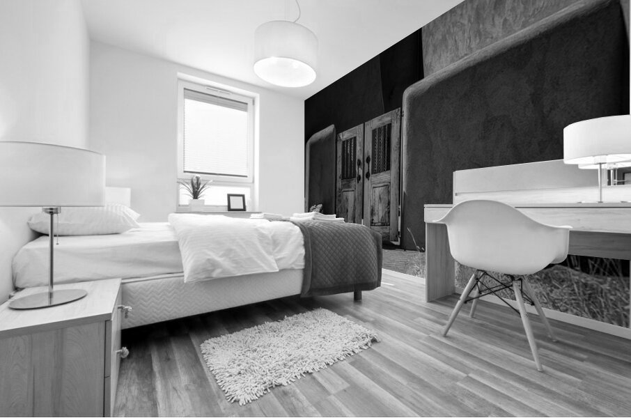 Echoes in Weathered Grain Mural print