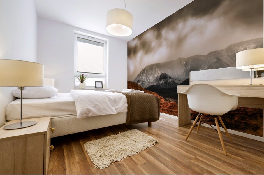 Mountain Storm Majesty Mural print