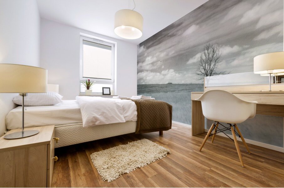 Nebraska Lone Tree - 2 Mural print