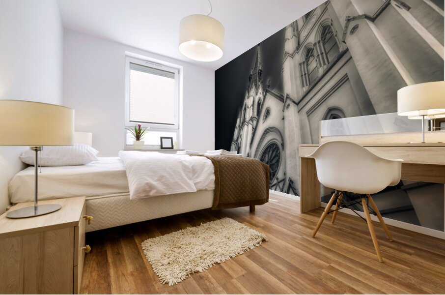 Spiritual Splendor: Savannah Gothic Grandeur Mural print
