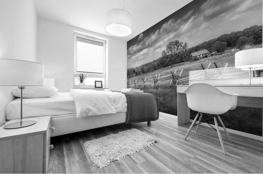 Solitude Unveiled: Whispers of the Countryside Mural print