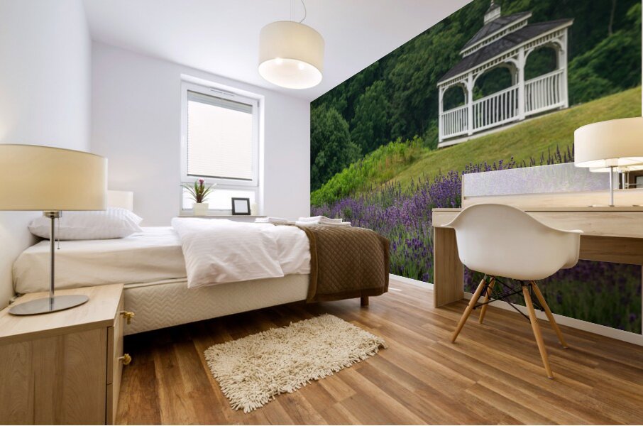 Lavender Gazebo Mural print