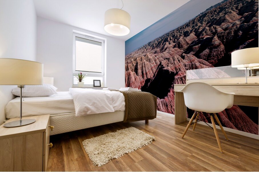 Mineral Symphony: Exploring the Badlands of South Dakota Mural print