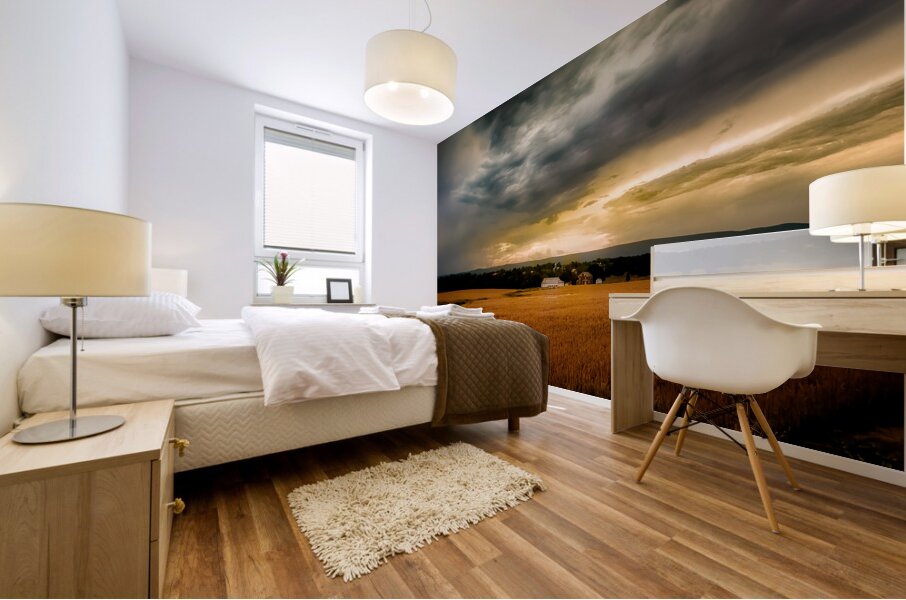 Farmland Sunset Mural print