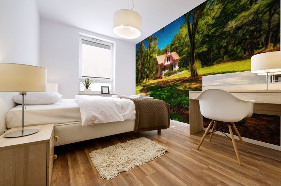 Whispers of Light: Currituck Cottage Mural print