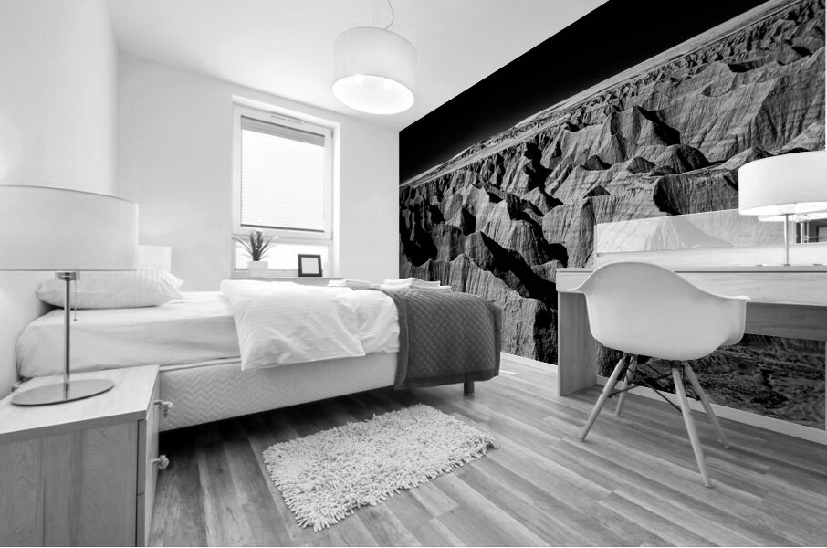 Shadows of the Earth: Silhouetted Sentinels Mural print