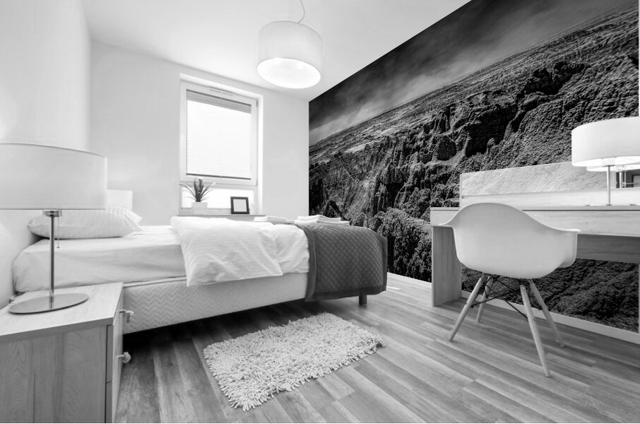 Shadows of the Earth: A Canyon Dream in the Badlands Mural print
