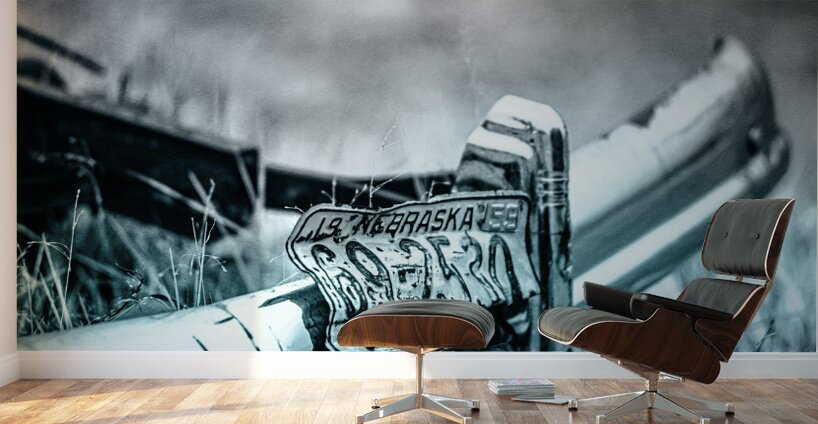 Rustic Relic - Blue Plate Wall Murals