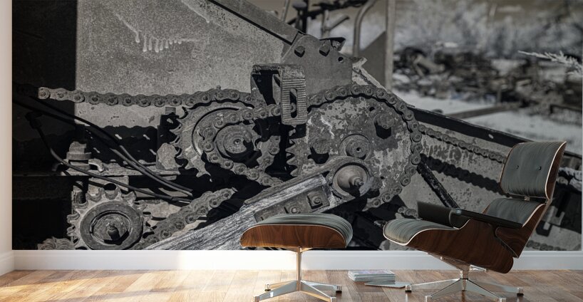 Rustic Relic   Gears Wall Murals