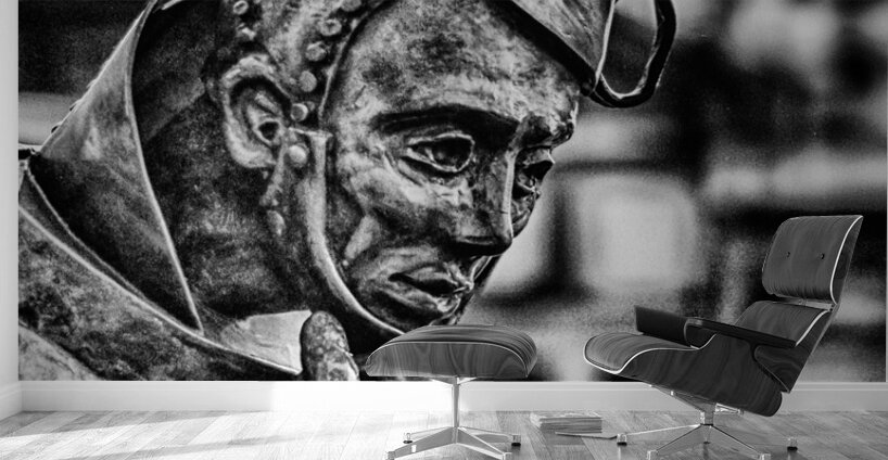 Contemplation in Bronze Wall Murals