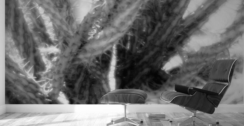 Prickly Dance on a Blurred Canvas Wall Murals