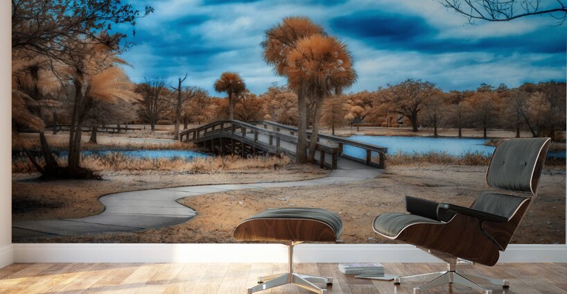 Mystical Tranquility: A Walk through Venetian Gardens in Leesbur Wall Murals