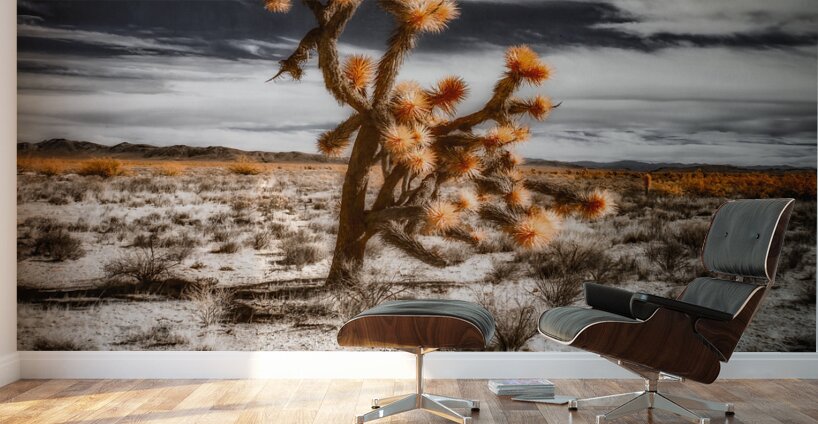 Arboreal Blaze in Barren Harmony Wall Murals
