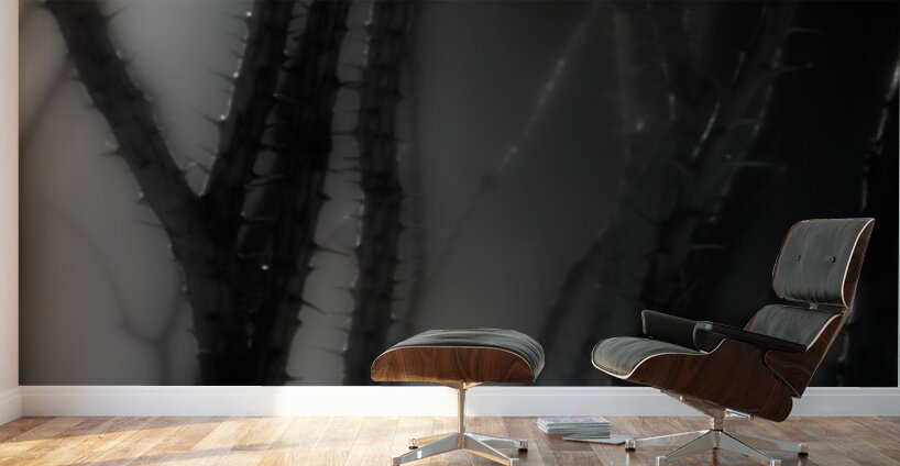 Shadows Weave Through Thorned Spire Wall Murals