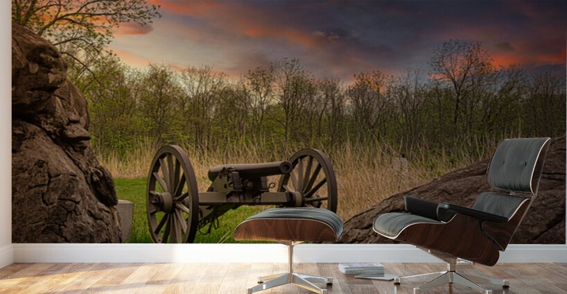 Sunset Cannon Wall Murals