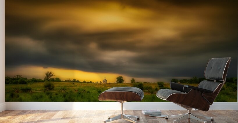 Storms Golden EmbraceStorms Golden Embrace Wall Murals