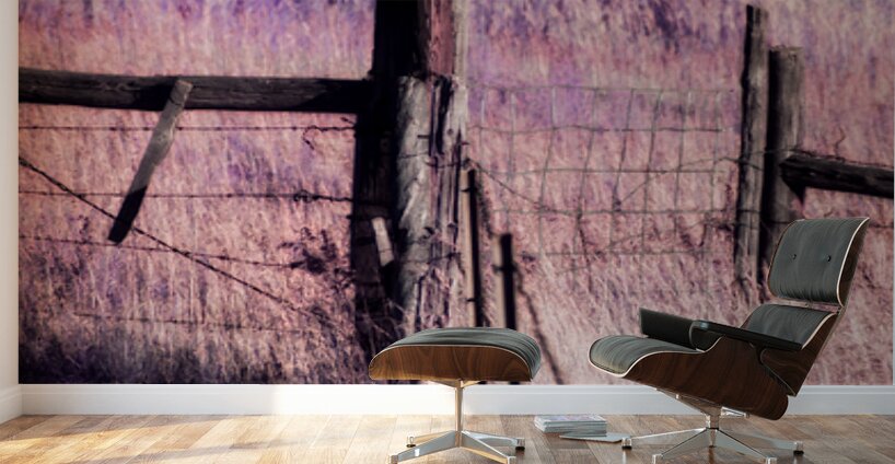 Purple Prairie Dreams   Wyoming Boundaries Wall Murals