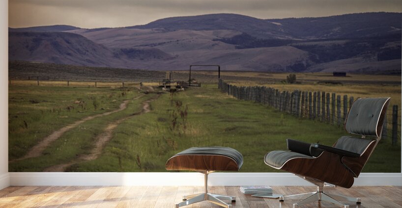 Ranch Road Reverie   Wyomings Working Heart Wall Murals