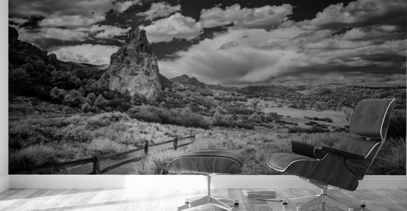 Trail to Majesty: Stormy Peaks at Garden of the Gods Wall Murals