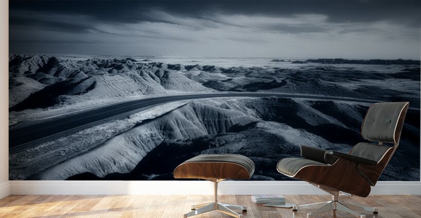 Ominous Road Wall Murals