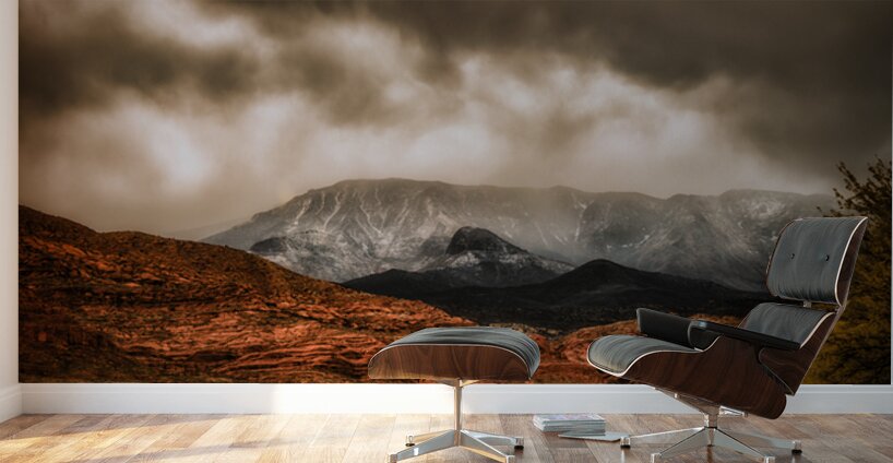 Mountain Storm Majesty Wall Murals