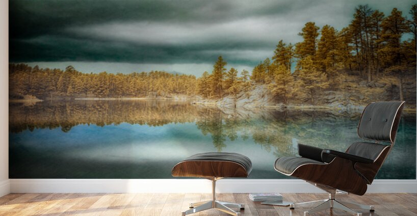 Infrared Tranquility: Capturing the Essence of Bismarck Lake Wall Murals