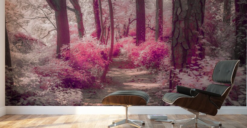 Blushing Path Wall Murals