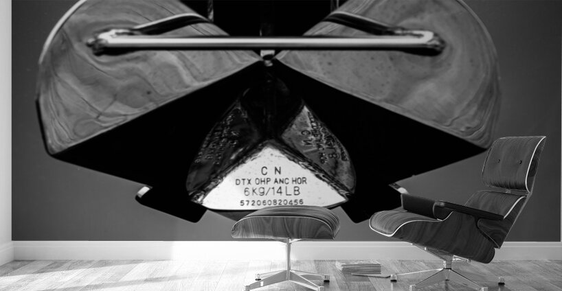 Voyage in Monochrome: Exploring Boat Details Wall Murals