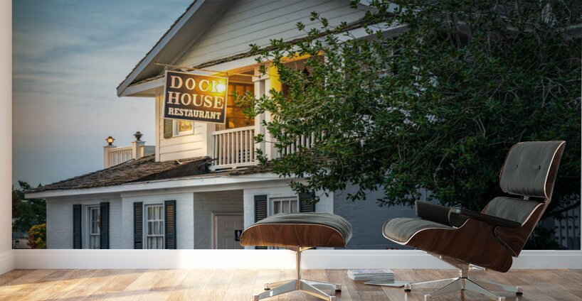 Evening at the Dock House Wall Murals