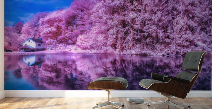 Pink Pond Wall Murals