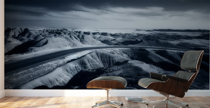 Ominous Road Wall Murals